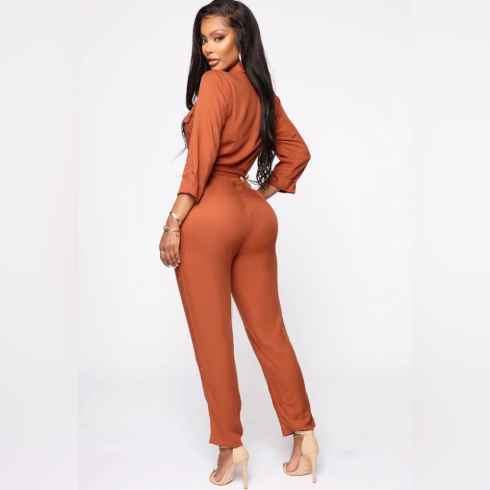 Rust Jumpsuit - Picture 3 of 3